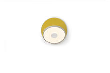 Koncept Inc GRW-S-SIL-HDF-PI - Gravy Wall Sconce - Silver body, Honeydew (felt) plates - Plug-in